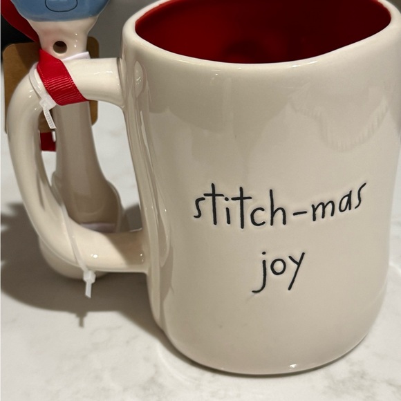 Rae Dunn x Disney “Stitch-mas Joy” Mug with Spoon - Picture 8 of 8